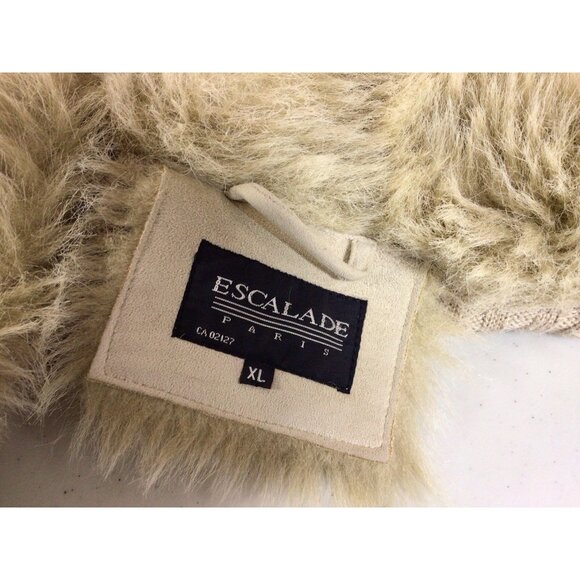 Escalade Paris Faux Fur Coat Jacket Womens XL - Picture 8 of 9